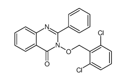 3-[(2,6-dichlorophenyl)methoxy]-2-phenylquinazolin-4-one Structure