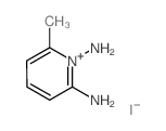 Pyridinium,1,2-diamino-6-methyl-, iodide (1:1) Structure