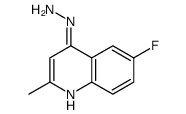 6-Fluoro-4-hydrazino-2-methylquinoline结构式