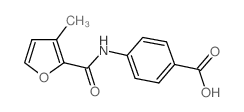 4-[(3-Methyl-2-furoyl)amino]benzoic acid Structure