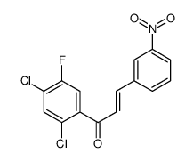 1-(2,4-dichloro-5-fluorophenyl)-3-(3-nitrophenyl)prop-2-en-1-one结构式