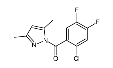 (2-chloro-4,5-difluorophenyl)-(3,5-dimethylpyrazol-1-yl)methanone Structure