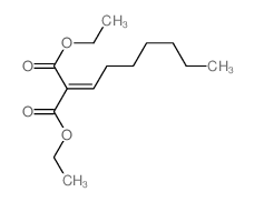 diethyl 2-heptylidenepropanedioate Structure