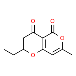 4H,5H-Pyrano[4,3-b]pyran-4,5-dione,2-ethyl-2,3-dihydro-7-methyl-(9CI) structure