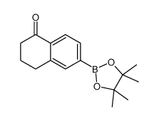 6-(4,4,5,5-tetramethyl-1,3,2-dioxaborolan-2-yl)-3,4-dihydronaphthalen-1(2H)-one structure