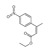 ethyl 3-(4-nitrophenyl)but-2-enoate结构式