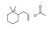1,1-dimethyl-2-prop-2-enylpiperidin-1-ium,acetate Structure