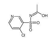 N-(4-chloropyridin-3-yl)sulfonylacetamide结构式