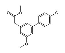 4'-Chloro-5-methoxy-3-biphenylacetic acid, methyl ester结构式