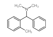 N,N-dimethyl-1-(2-methylphenyl)-1-phenyl-methanamine结构式