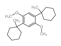 1,4-dimethoxy-2,5-bis(1-methylcyclohexyl)benzene结构式