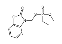 3-[[ethyl(methoxy)phosphinothioyl]sulfanylmethyl]-[1,3]oxazolo[4,5-b]pyridin-2-one结构式