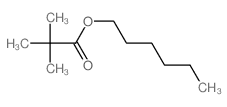 Propanoic acid,2,2-dimethyl-, hexyl ester结构式