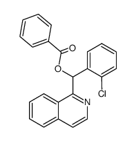 benzoyloxy-(2-chloro-phenyl)-isoquinolin-1-yl-methane Structure