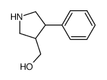 3-(SR)-hydroxymethyl-4-(SR)-phenylpyrrolidine结构式