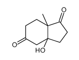 3a-hydroxy-7a-methyl-3,4,6,7-tetrahydro-2H-indene-1,5-dione结构式
