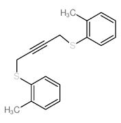 Benzene,1,1'-[2-butyne-1,4-diylbis(thio)]bis[2-methyl-(9CI) Structure