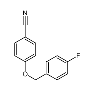 4-[(4-fluorophenyl)methoxy]benzonitrile结构式
