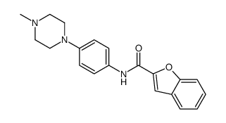 2-Benzofurancarboxamide,N-[4-(4-methyl-1-piperazinyl)phenyl]-(9CI) Structure