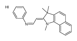 N-[2-(1,3,3-trimethylbenzo[g]indol-1-ium-2-yl)ethenyl]aniline,iodide Structure