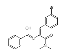 N-[(E)-1-(3-bromophenyl)-3-(dimethylamino)-3-oxoprop-1-en-2-yl]benzamide结构式