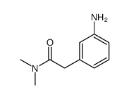 2-(3-aminophenyl)-N,N-dimethylacetamide(SALTDATA: FREE)结构式