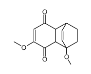 5,8-dimethoxy-2,7,9,10-tetrahydro-1H-tricyclo[6.2.2.02,7]dodeca-3,9-diene-3,6-dione结构式