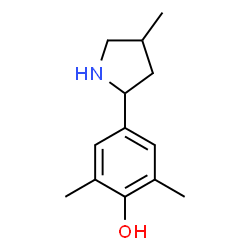 Phenol, 2,6-dimethyl-4-(4-methyl-2-pyrrolidinyl)- (9CI)结构式