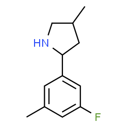 Pyrrolidine, 2-(3-fluoro-5-methylphenyl)-4-methyl- (9CI)结构式