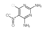 6-chloro-5-nitro-pyrimidine-2,4-diamine structure