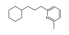 2-(3-cyclohexylpropyl)-6-methylpyridine结构式