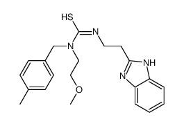 Thiourea, N-[2-(1H-benzimidazol-2-yl)ethyl]-N-(2-methoxyethyl)-N-[(4-methylphenyl)methyl]- (9CI) picture