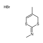 N,5-dimethyl-4H-1,3-dithiin-2-imine,hydrobromide结构式