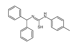 1-benzhydryl-3-(4-methylphenyl)thiourea结构式