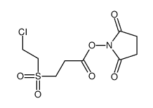 (2,5-dioxopyrrolidin-1-yl) 3-(2-chloroethylsulfonyl)propanoate结构式