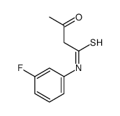 N-(3-fluorophenyl)-3-oxobutanethioamide Structure