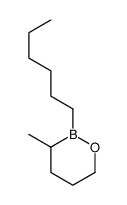 2-hexyl-3-methyloxaborinane Structure