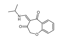 4-[(propan-2-ylamino)methylidene]-1-benzoxepine-3,5-dione结构式
