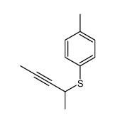 1-methyl-4-pent-3-yn-2-ylsulfanylbenzene结构式