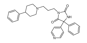 3-[3-(4-Phenyl-1-Piperidyl)Propyl]-5-Phenyl-5-(4-Pyridyl)-Hydantoin结构式