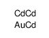 cadmium,gold(5:1) Structure