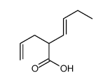 2-prop-2-enylhex-3-enoic acid Structure