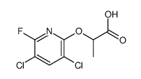 2-(3,5-dichloro-6-fluoropyridin-2-yl)oxypropanoic acid Structure