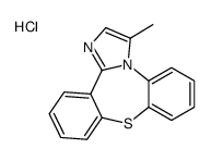 Dibenz(b,f)imidazo(1,2-d)(1,4)thiazepine, 3-methyl-, hydrochloride结构式