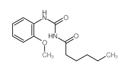 N-[(2-methoxyphenyl)carbamoyl]hexanamide Structure