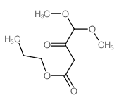 Butanoic acid,4,4-dimethoxy-3-oxo-, propyl ester Structure