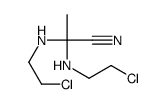 2,2-bis(2-chloroethylamino)propanenitrile Structure