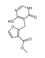 2-(4,6-dioxo-1,4,5,6-tetrahydro-pyrimidin-5-ylmethyl)-furan-3-carboxylic acid methyl ester Structure