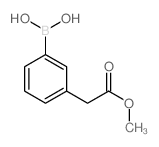 3-(2-Methoxy-2-oxoethyl)phenylboronic acid structure