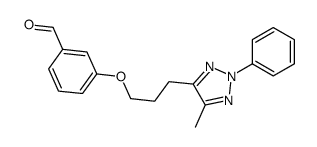 3-[3-(5-methyl-2-phenyltriazol-4-yl)propoxy]benzaldehyde结构式